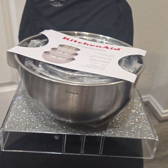 KitchenAid Stainless Steel Mixing Bowl Set - Picture 7 of 8